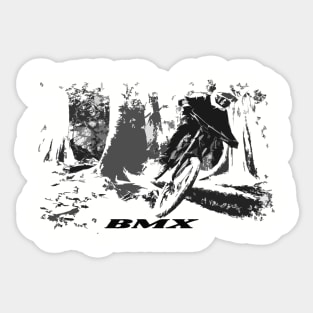 A Wild Ride -BMX Rider Sticker